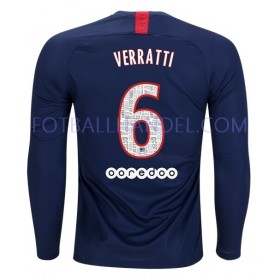 Herre Fotballdrakter Paris Saint-Germain VERRATTI 6 Hjemme 2019-20 Langermet